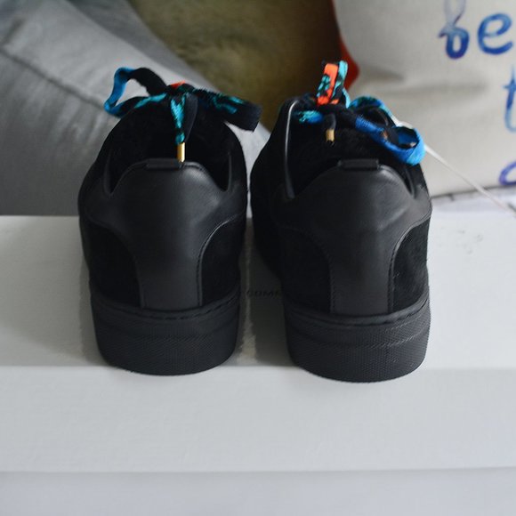 BNWT Maje Low Top Suede and Leather Trainers - Picture 3 of 8